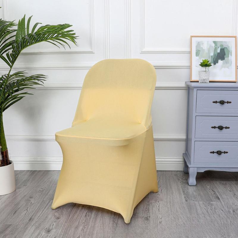 1/2/5 PCS Stretch Spandex Wedding Chair Cover for Weddings Birthdays Parties Events Hotels Banquets