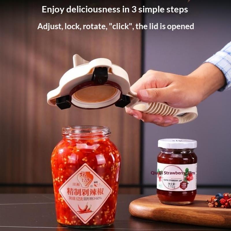Adjustable Jar Opener Anti Slip Labor Saving Manual Bottle Cap Remover For Home Kitchen Sauce Pickle Bottle Opening Tools