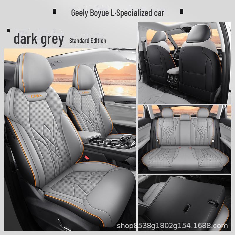 

Boyue L Premium All-Season Full Leather Seat Cushion & Mat Set - Universal Fit Geely Boyue L