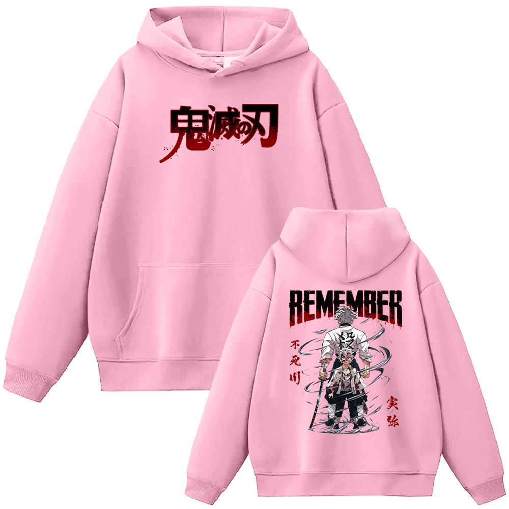 Аниме Demon Slayer Shinazugawa Sanemi Графический принт с капюшоном для мужчин и женщин — фото 6