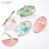 1 Pz Nuova Tavolozza per Nail Art in Pietra di Resina Anello da Dito Punte per Unghie Finte Disegno Miscelazione Colori Espositore Strumento per Manicure Fai da Te Smalto Gel