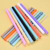 12Mm Aperture Straw Multi-Color Solid Color Plastic Cup Accessories Pp Straw Non-Disposable Straw With Ring
