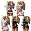 Sleepwear Set Sling Patchwork Ladies Adjustable Bow-knot Vest Shorts for Bedroom