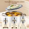 maxcook Dampfgarer aus Edelstahl 304