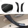 SET ABS Carbon Color Inner Door Handle Pull Cover Trim For BMW 3 Series E90 E91