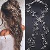 Hand-knitted Faux Pearl Braided Hairband Wedding Bridal Headband Hair Accessory