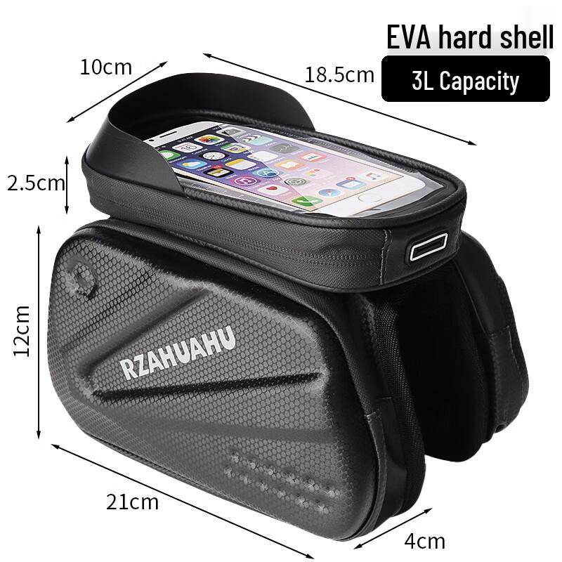 Lishi Mountain Bike Waterproof Phone Top Tube Bag 3L