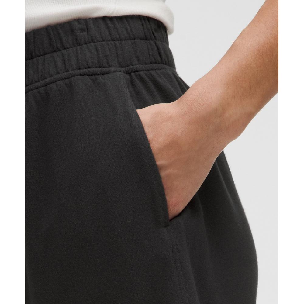 Lululemon Becalm Mid Rise Bermuda Short Black