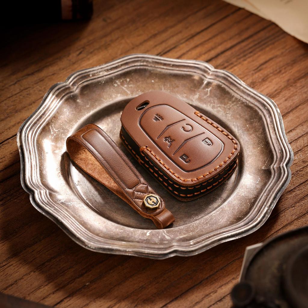 Anwendbar auf Cadillac Autoschlüsselhülle ct4ct6ct5 echtes Leder xt4 Kuh xt6 Schutz atxl hochwertig xt5 Tasche