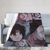 Dazai Bungo Stray Dogs Blankets Fleece Spring/Autumn Breathable Super Warm Throw Blankets for Bed Outdoor Quilt