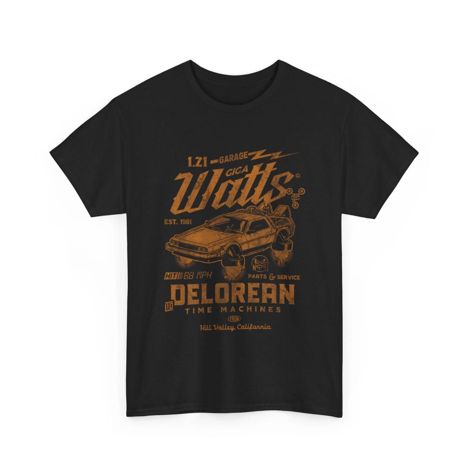 Back to the Future T-Shirt | Delorean Shirt - Delorean Time Machine T-Shirt 2XL