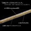 Tennis Chain Tennis Chain Necklace Surgical Stainless Steel 316L Zirconia 5A Hip Hop Jewelry Gold 5mm [Lucliss]