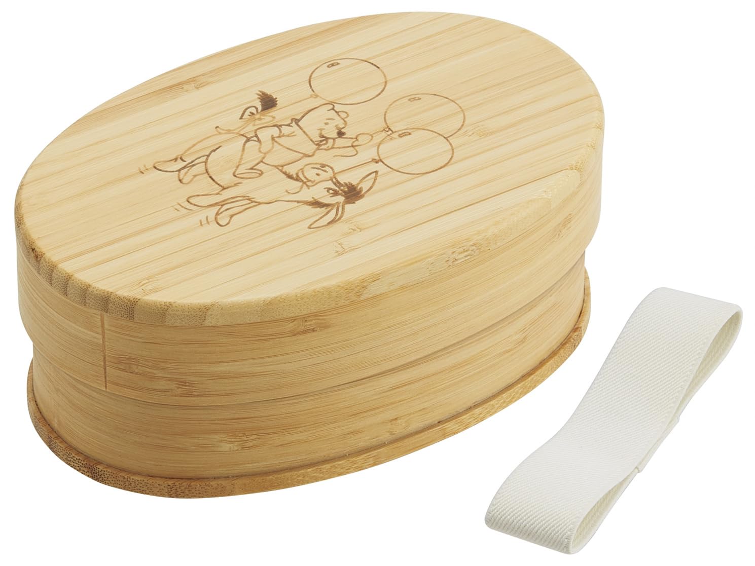 

Skater Bamboo Lunch Japanese Oval with Dividers and Lunch Disney Winnie the Pooh Box, 600ml, Style, Shape, Belt, Design, BWLB6-A