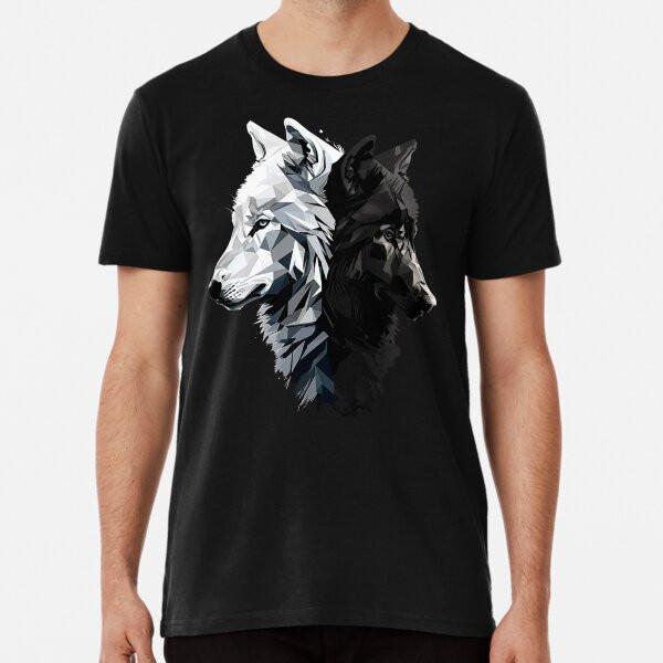 

Dangerous and Beautifull. Two wolves, black S to 5XL Made in the AU/USA T-Shirt XL