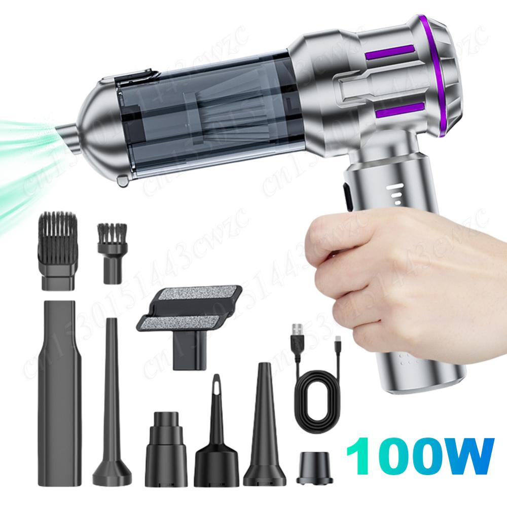 Car Vacuum Cleaner Type-C Rechargeable Handheld Cordless Vacuum Cleaner High Power Vacuum Cleaner for Office Home Cleaning