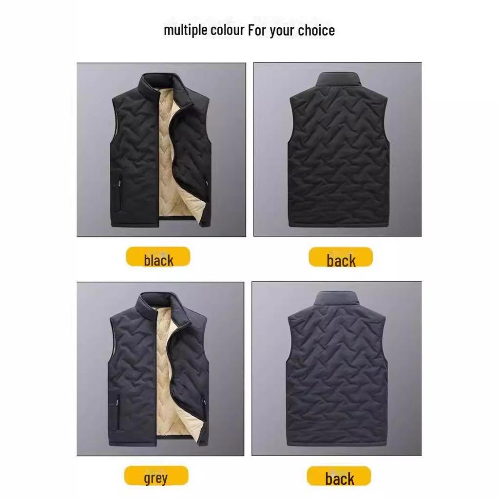 Trendige Herrenweste aus Baumwolle mit Samtfutter – warm und stylisch für Herbst/Winter