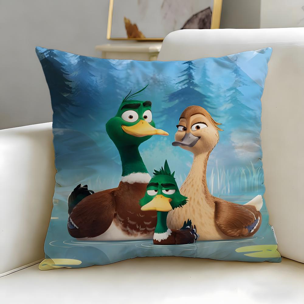 classic animated movie Migration Cushion Cover Soft  EasyWash Pillow Case  Versatile for Couch Bed Travel and Office