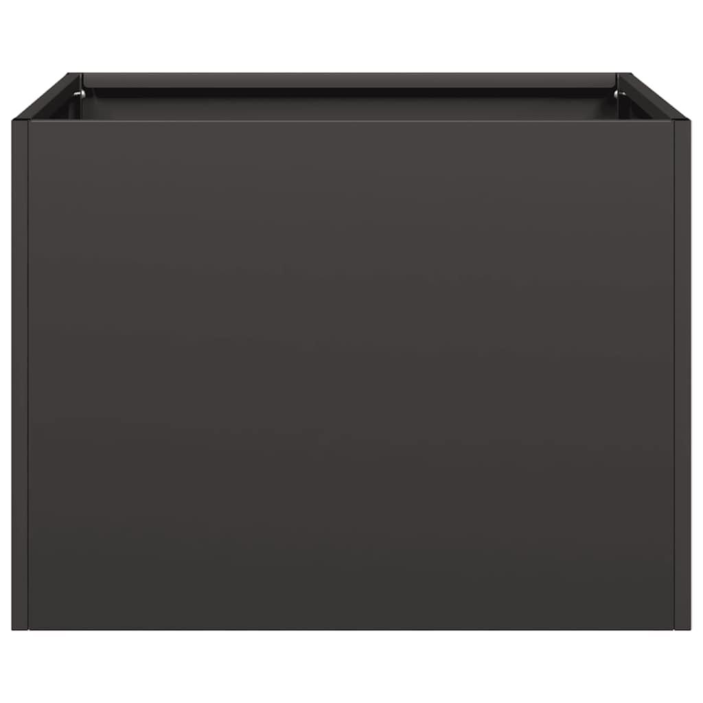 Black Pot 40X40X30 Cm Steel