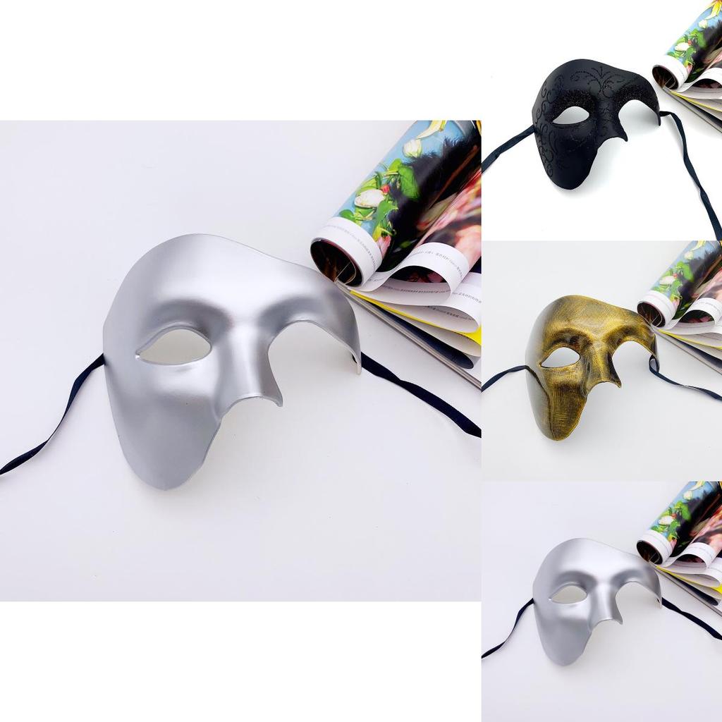 Adult Half Face Mask For Masquerade Parties With Elegant Retro Appearance