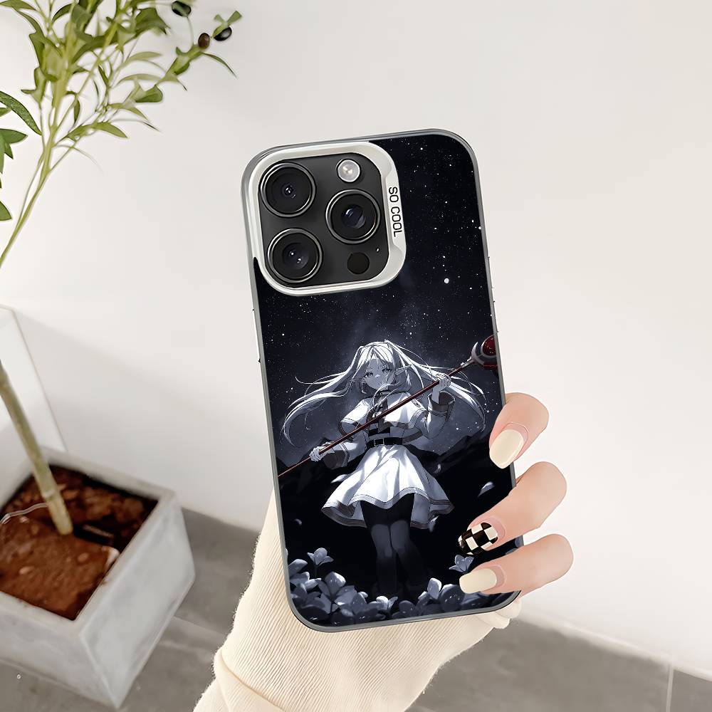 

Чохол для телефону Frieren для iPhone 17 16 15 14 13 12 11 Pro Max Plus Колір Ударостійкий Задній Срібляста Кришка iphone15pro