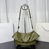 Genuine Leather Flip-top Classic and Fashionable Tote Bag, High-end Light Luxury Chain Underarm Wave Bag