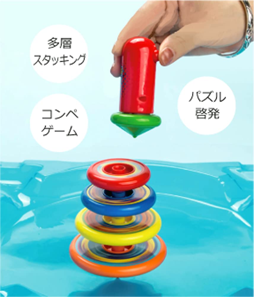 Top Stacking Top Daruma Drop Stacking Top Top Game Stacking Top Spinning Top Stacking Challenge Educational Toy 5-tier