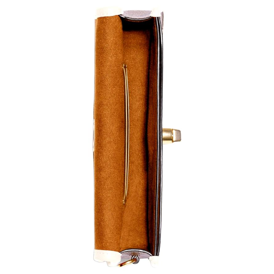 Coach Originals 17 Strapless Monogram Canvas Mahjong Handheld Tote Bag Small Women tote bag Brown Beige C2299-IMDJ8