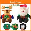 Special Xmas Gift Plush Santa Elk Dolls W/ Hidden Zippers Candy Gifts