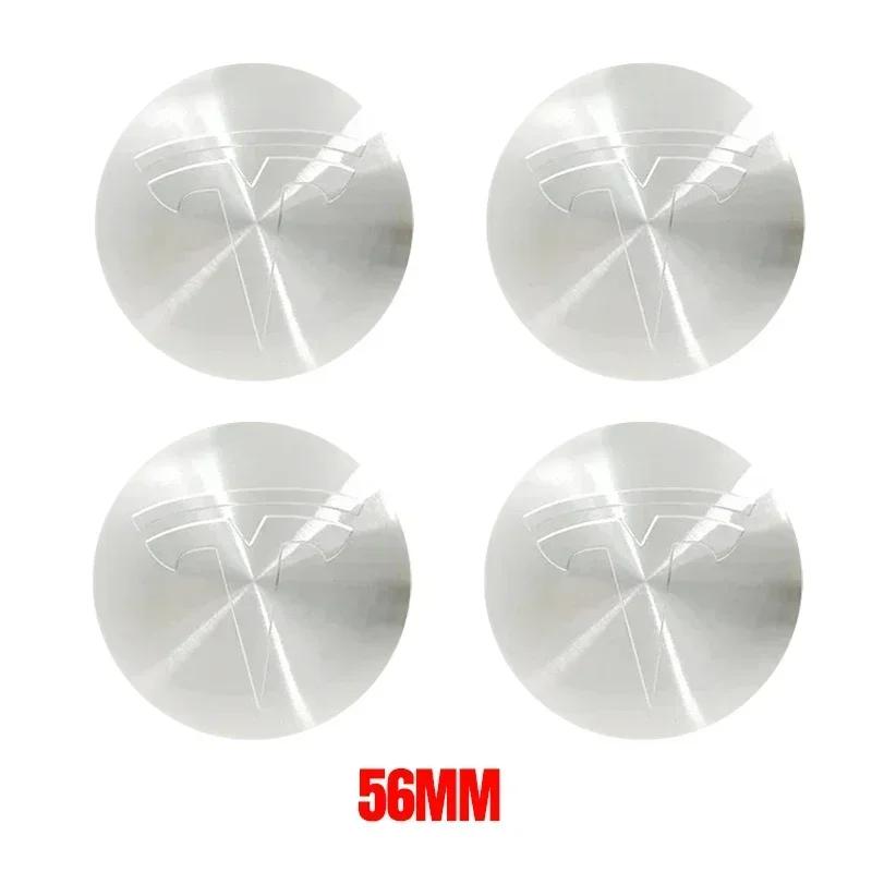 Car Sticker 2025 New Tesla Car 56mm Tesla Hub Cap Center Cap Logo High Quality Sticker for Tesla Model 3 Y S X Personalized Car