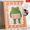 DIY Diamond Painting Kit for Adults and Beginners Sparkling Frog Pearl Art Handmade Home Wall Decor and Gifts