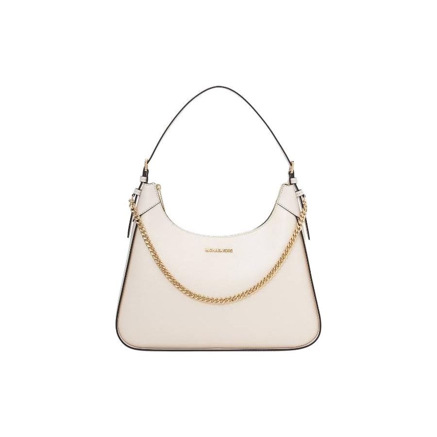 

Michael Kors MK Wilma Logo Leather Tote Shoulder Bag Large Women handbags Cream 35H3G3WL3L-LTCREAM Basic Set (Bag+Dust Bag)