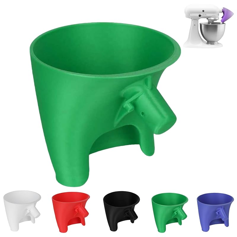 Wide Mouth Flour Funnel 4.5-5 Qt Tilt-Head for Kitchen Aid Mixer Attachment Flour and Egg Liquid Baking Essentials 1PCS