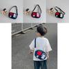 Adorable Kids Oxford Cloth Shoulder Bag Cute Color Block Design For Boys And Girls