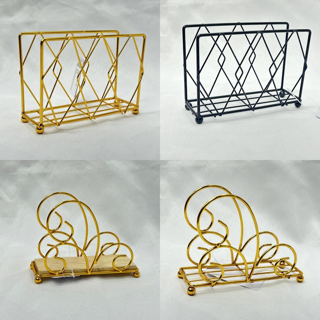 Iron Napkin Holder With Spray Finish For Restaurant And Hotel Table Decor