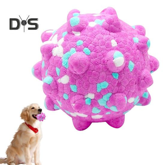 Indestructible Dog Chew Toy Tough Dog Teething Ball for Aggressive Chewers Interactive Popcorn Bouncy Balls for Large Medium Small Dogs