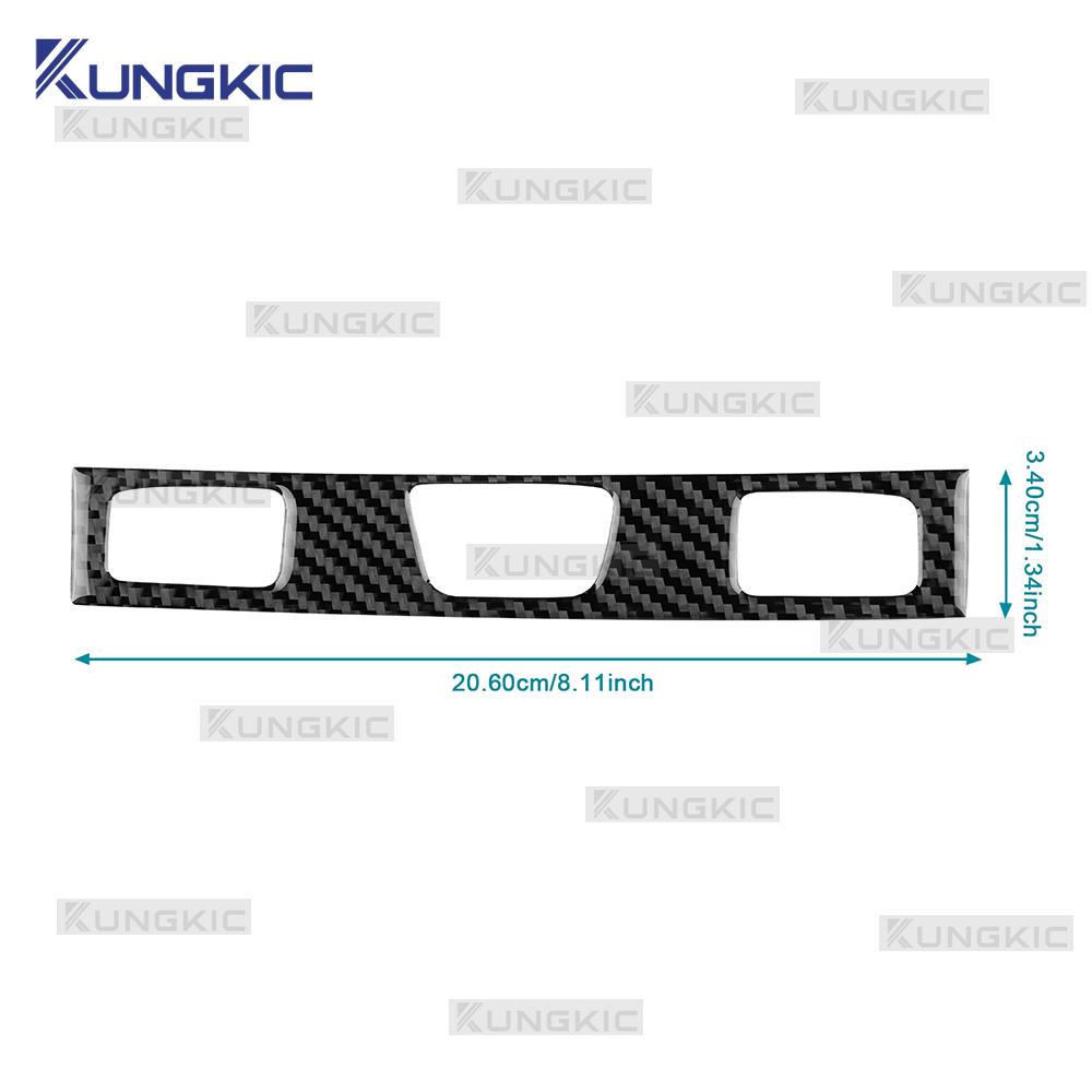 For Dacia Duster 2014 2015 2016 2017 2018 Real Soft Carbon Fiber Sticker LHD RHD Car Central Control Button Interior Trim