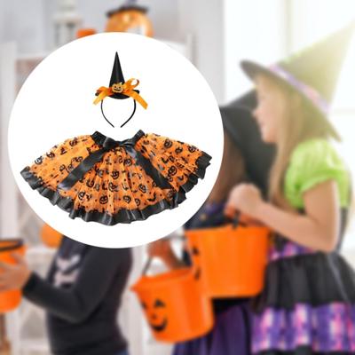 Costum Vrăjitoare Copii Fată Tutu Copii pentru Recuzită Sărbători Reprezentație Scenică