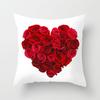 New Valentine's Day Red Rose Pillow Cover Wedding Gift Home Pillow Cover
