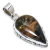 Natural Pietersite Gemstone 925 Solid Sterling Silver Jewelry Pendant 1.50" B3q15