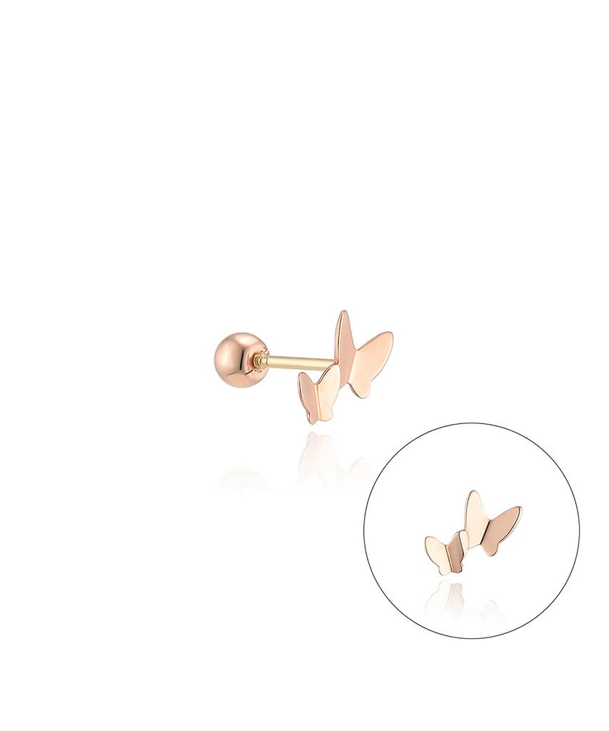 Lloyd Twin Butterfly 14K Gold Piercing Lpfp3030G