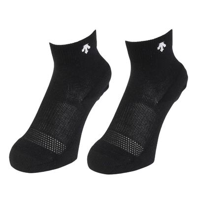 Descente Volleyball Antibacterial and Classic Style for Men and Sizes BWH Socks, 2-Pair Set, Odor-Resistant, Women, Unisex, 23.0-25.0 Cm, (DVB-9136S2)