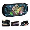 Student Zipper Pencil Case Polyester, Double Pencil Case Stationery Case Pencil Case Wish