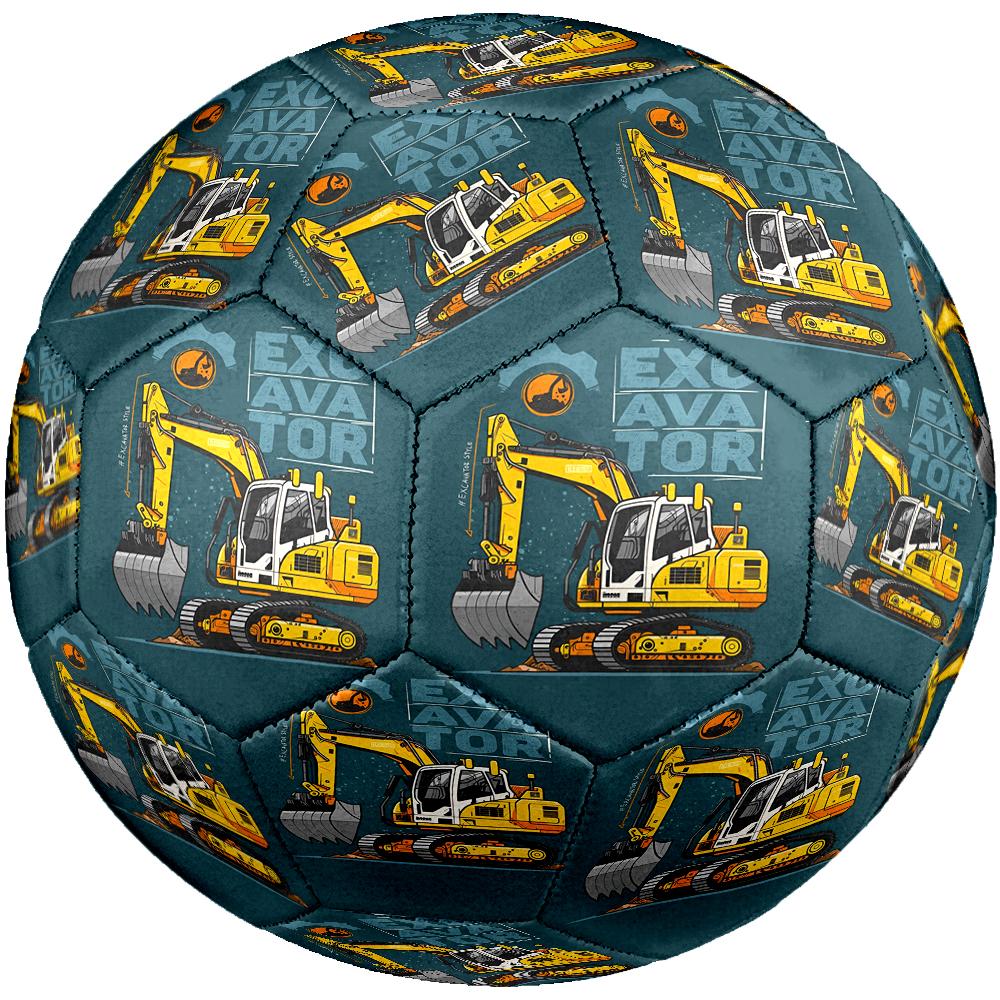 Excavator Theme Size 5 Soccer Ball, Suitable for Both Indoor and Outdoor Matches, a Gift Suitable for Everyone.
