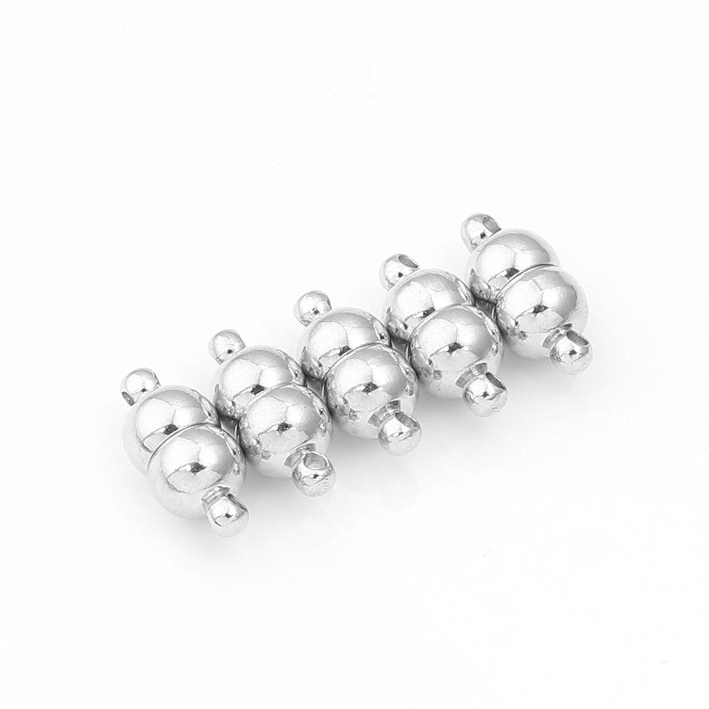 5 Stück/Los Starke Magnetische Verschlüsse Kupferbeschichtet Magnet Endverschluss Verbinder Für Schmuckherstellung DIY Lederband Armbänder Halskette