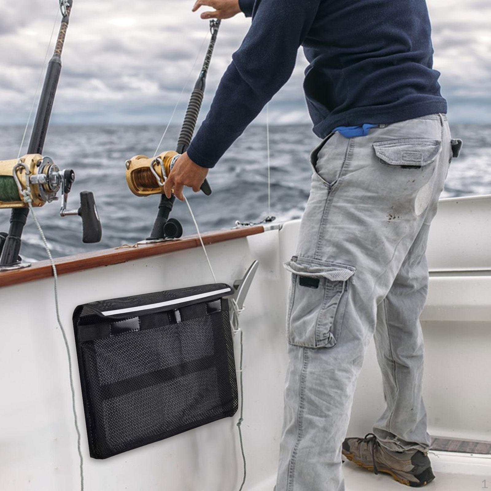 

Сумка для хранения лодки с крышкой, сетчатый органайзер для снастей, универсальный чехол, водонепроницаемый, легкий, держатель для аксессуаров