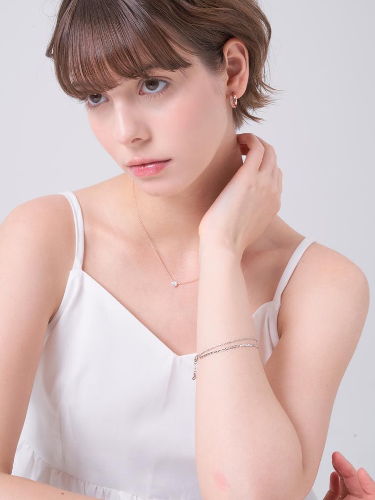 Ellejewelry Double Chain Layered Bracelet Elbrbb108