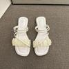 Fairy wind flat sandals female summer fashion with skirt new high-end beach sandals