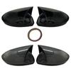 Bat Design Mirror Cover for Megane 4 IV Renault 2016-2025 Car Accessories Piano Black Tuning Auto Sport Bat Design RS Side
