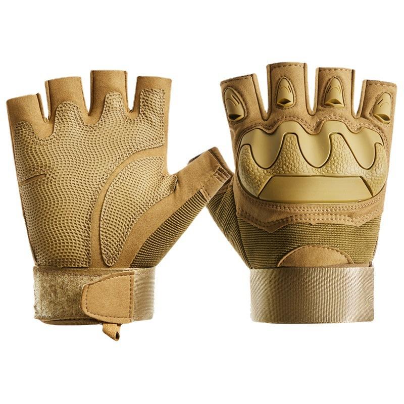 Tactical Gloves Outdoor Cycling Men and Women's Sports Fitness Training Non Slip Breathable Wear-resistant Performance Half Finger Gloves