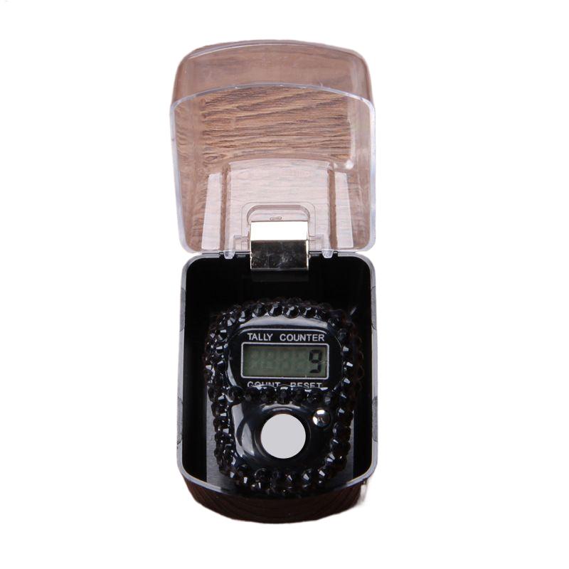 1pc Digital Finger Ring Counter with LCD Resettable Electronic Islamic Tasbih Prayer Counter Adjustable Tally Clicker for Sports